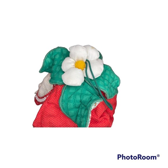 VINTAGE 1980s HANDMADE STRAWBERRY SHORTCAKE LARGE STRAWBERRY CARRYING CASE - Picture 6 of 6